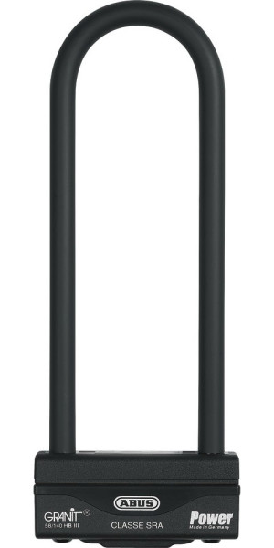 ABUS Fahrradschloss GRANIT™ Power 58 Bügelschloss 32865 Schwarz