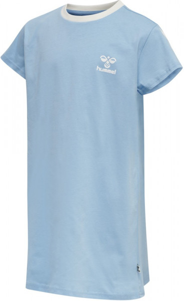 Hummel Mädchen Kleid Mille T-Shirt Dress S/S Airy Blue