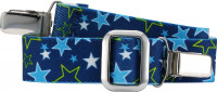 Playshoes Kinder Elastik-Gürtel Clip Sterne Blau Playshoes Kinder Elastik-Gürtel Clip Sterne Blau