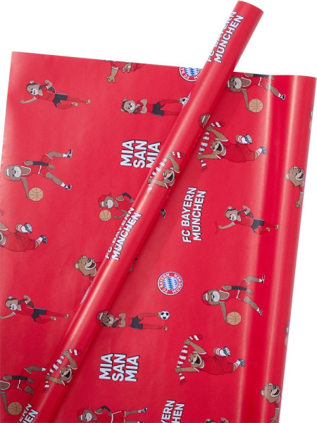 FC Bayern München Geschenkpapier Maskottchen 2er Set 33757