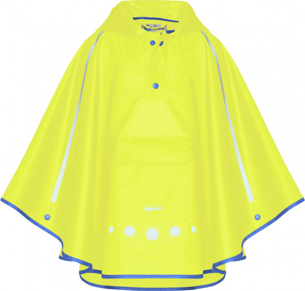 Playshoes Kinder Regenponcho faltbar neongelb