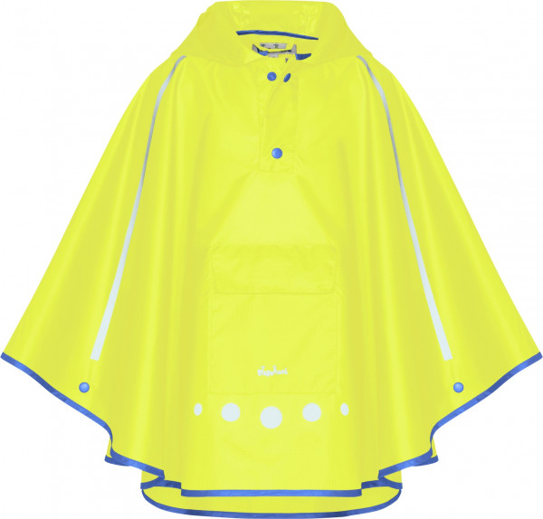 Playshoes Kinder Regenponcho faltbar neongelb