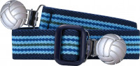 Playshoes Kinder Elastik-Gürtel Fußball-Clip Ringel Hellblau/Marine Playshoes Kinder Elastik-Gürtel Fußball-Clip Ringel Hellblau/Marine