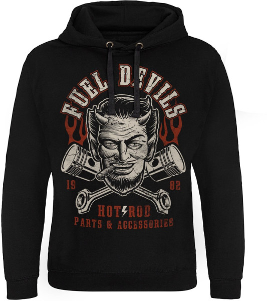 Fuel Devils Satans Pistons Epic Hoodie Black