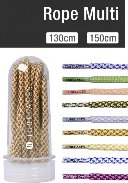 Tubelaces Tubelaces Rope Multi Black/Gold