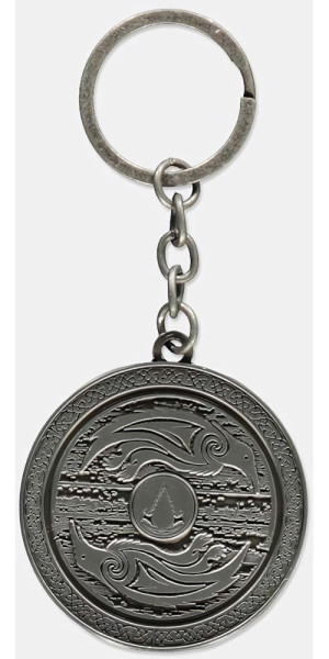 Assassin's Creed Valhalla - 3D Shield Metal Keychain Silver