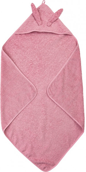Pippi Baybwear Kinder Badetuch Organic Hooded Towel 83x83 cm Olde Rose