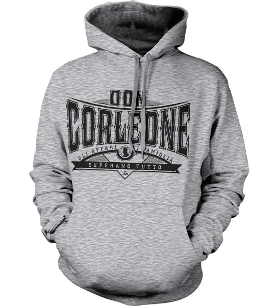 The Godfather Don Corleone Superano Tutto Hoodie Heather-Grey