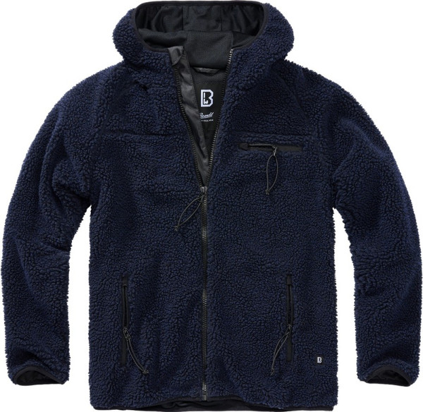 Brandit Herren Jacke Teddyfleece Worker Jacket Navy