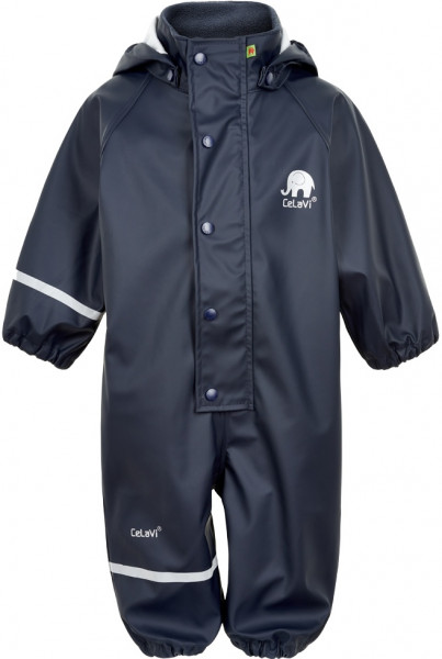 Celavi Kinder Regenset Rainwear Suit Solid Pu Dark Navy