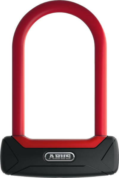 ABUS Fahrradschloss Granit Plus Bügelschloss 39704 Schwarz-Rot