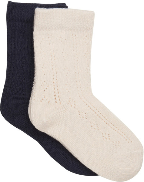 Minymo Kinder Socken Socks Pointelle (2-pack)