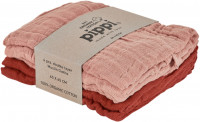 Pippi Baybwear Kinder Windeln Organic Cloth Muslin (4-Pack) 65x65 cm Misty Rose