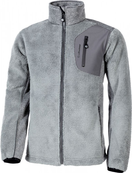 Albatros Jacke Pile Strick-/Fleecejacke Grau