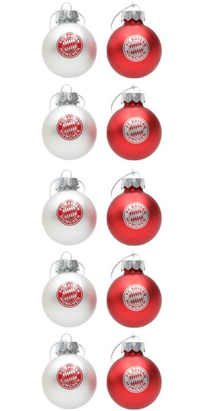 FC Bayern München Christbaumkugel 10er Set 35361