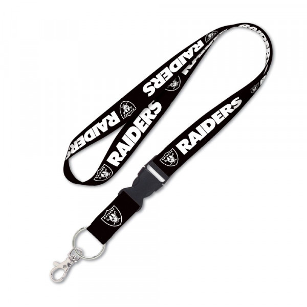 Las Vegas Raiders Lanyard Schnalle Blackout American Football