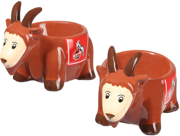 1. FC Köln Eierbecher 'Hennes' 2er Set