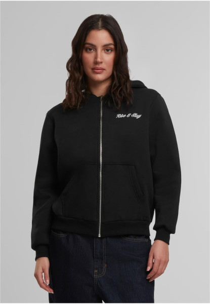 Mister Tee Damen Rise & Slay Ladies Fluffy Zip Hoody MST234