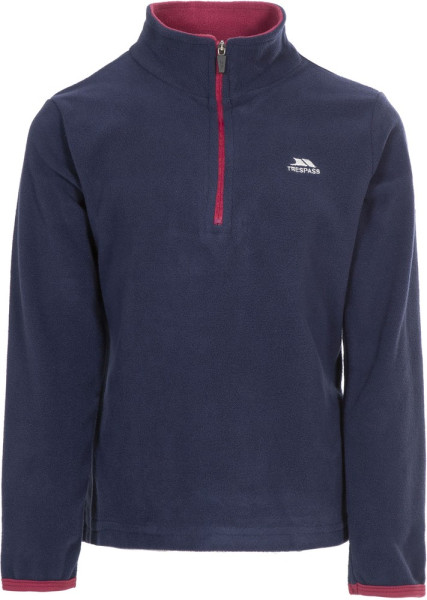 Trespass Kinder Fleecejacke/Fleecepullover Sybil-Girls Microfleece At100 Navy/Berry