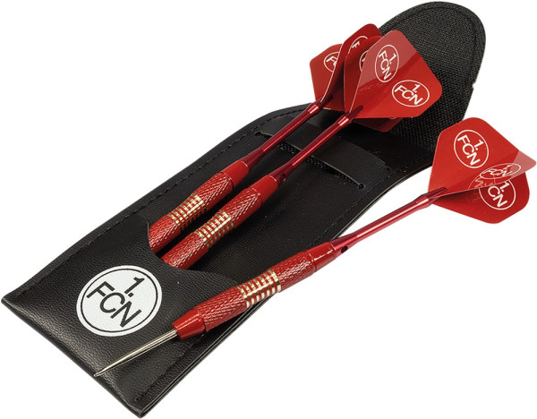 1. FC Nürnberg Steeldart Set rot