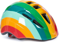 Trespass Jungen Fahrradhelm Dunt - Kids Cycle Helmet Rainbow Stripe