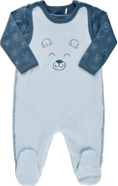 Fixoni Kinder Body LS w.Romper 422001-Lt.Blue