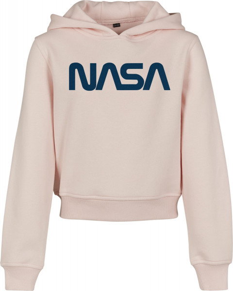 Mister Tee Hoodie Kids NASA Cropped Hoody Pink