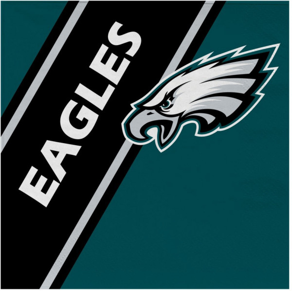 Philadelphia Eagles Papierservietten Set (20 Stk) American Football NFL Weiß