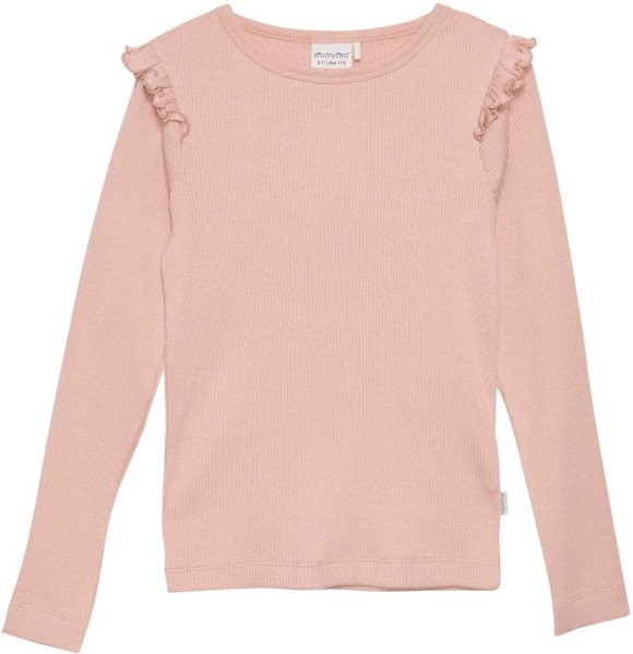 Minymo Kinder Longsleeve T-Shirt LS Rib-Girl
