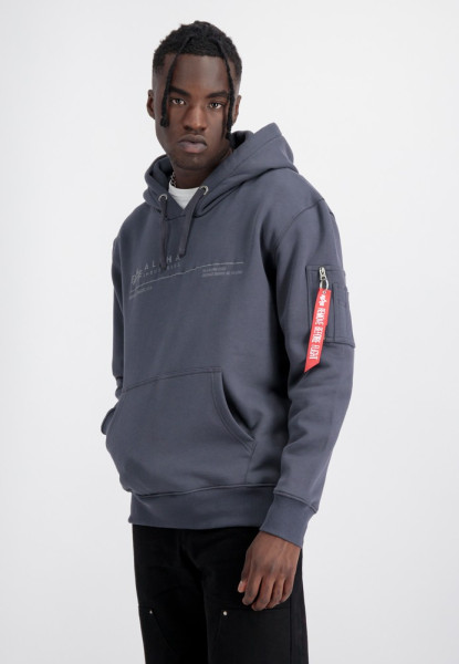 Alpha Industries AI Reflective Hoody Greyblack
