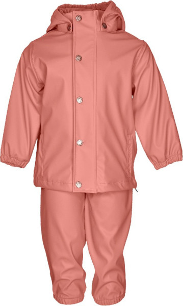 En Fant Kinder Basic rainsuit, PU Rainwear Set Solid 240000-Old Rose