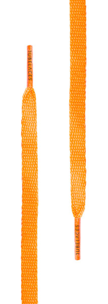 Tubelaces Tubelaces White Flat Neonorange