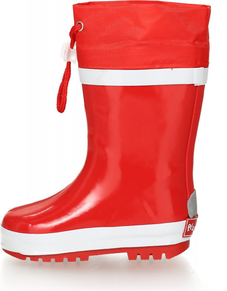 Playshoes Kinder Gummistiefel Basic gefüttert Rot