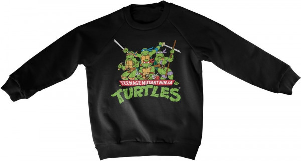 Teenage Mutant Ninja Turtles Teeange Mutant Ninja Turtles Distressed Group Kids Sweatshirt Kinder Black