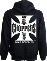 WCC West Coast Choppers Hoodie Iron Cross Light Cotton Schwarz WCC West Coast Choppers Hoodie Iron Cross Light Cotton Schwarz