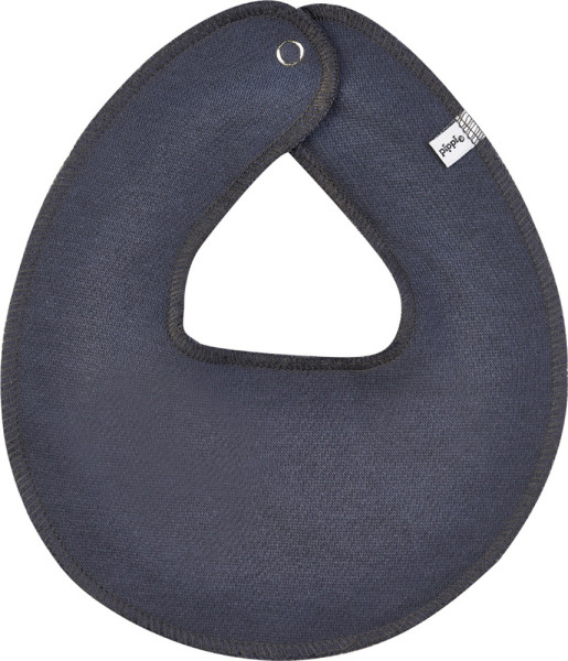 Pippi Babywear Kinder Lätzchen Round Bib Absorbent Stone Grey