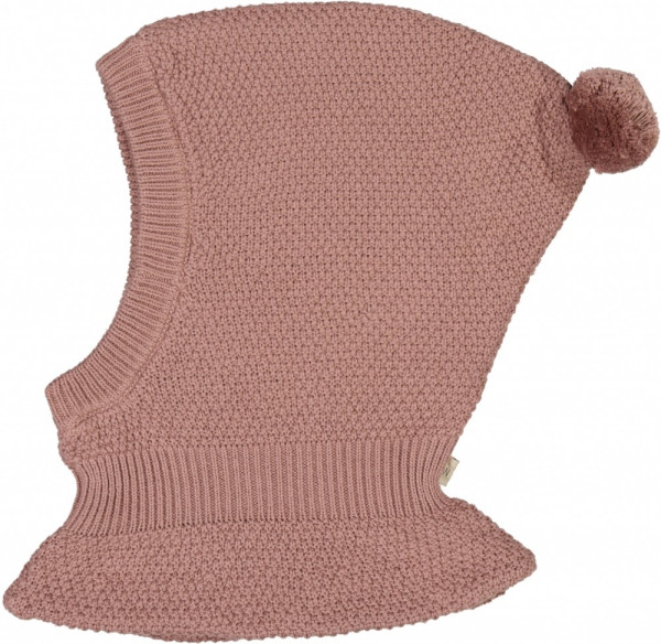 Wheat Kinder Gestrickte Sturmhaube Knitted Balaclava Pomi Powder Brown
