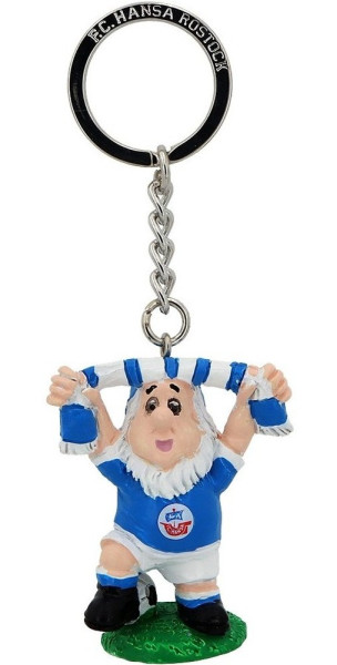 Hansa Rostock Schlüsselanhänger Zwerg Fussball Blau