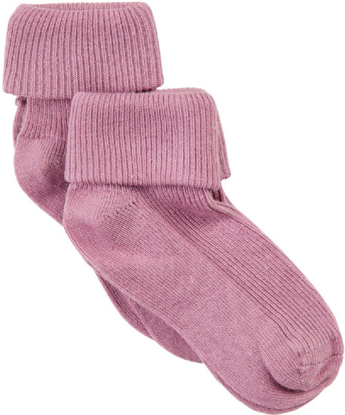 Minymo Kinder Baby Socken Baby rib sock w. fold (2-pack)