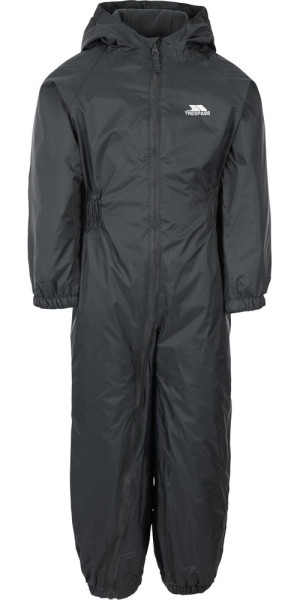 Trespass Kinder Regenset Dripdrop - Childs Rain Suit Dark Grey