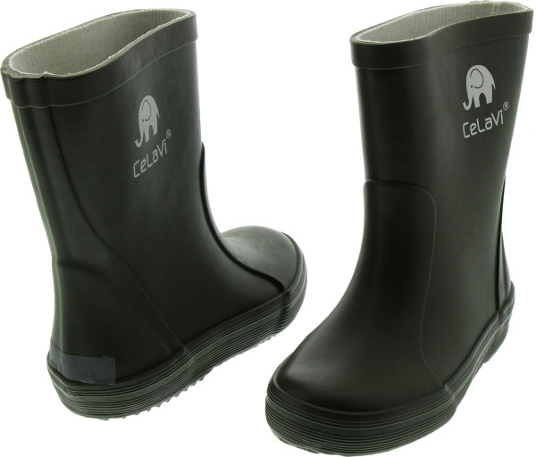 CeLaVi Kinder Gummistiefel Basic Wellies Solid Army