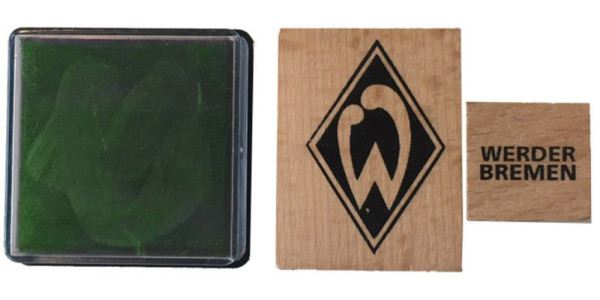 SV Werder Bremen Stempel-Set 4tlg. Fussball