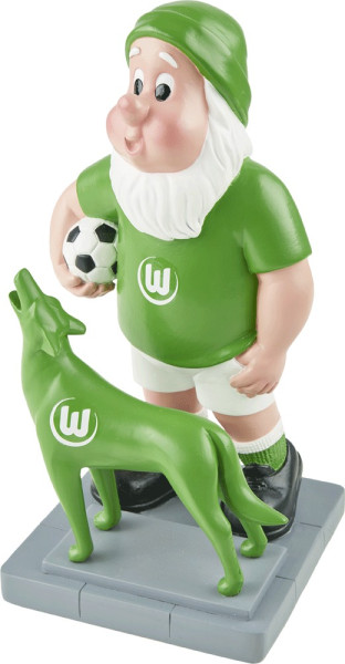 VfL Wolfsburg Gartenzwerg heulender Wolf