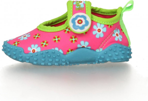 Playshoes Kinder Aqua-Schuh Blumen Pink