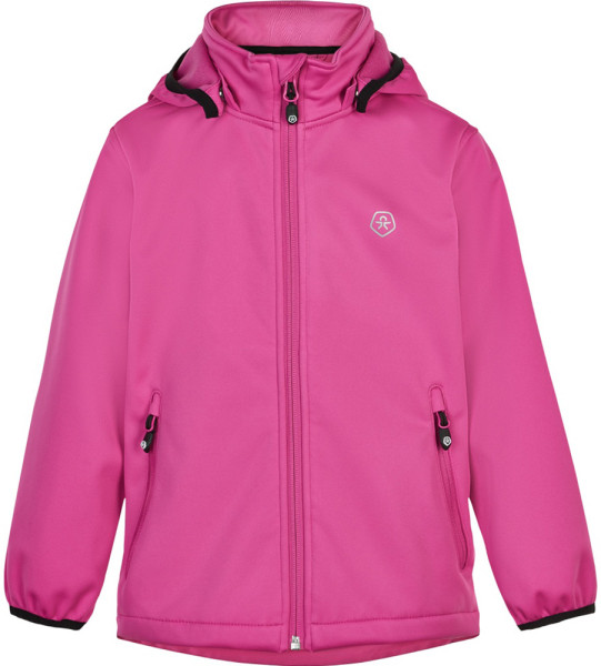 Color Kids Kinder Jacke Softshell W/Fleece, Af 8.000 Cerise Red