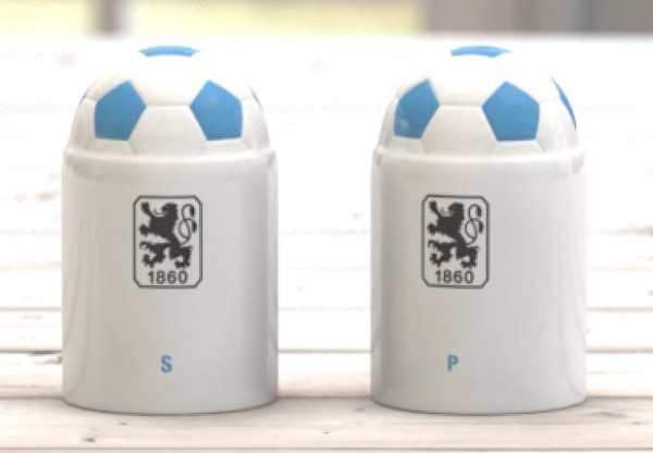 TSV 1860 München Salz- und Pfefferstreuer-Set Fussball