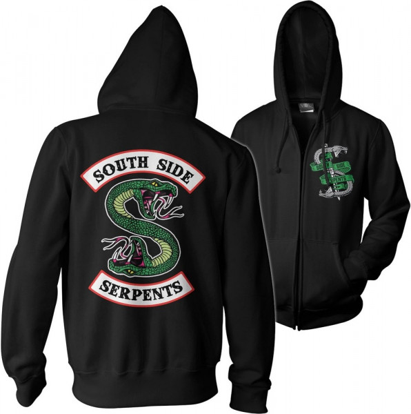 Riverdale South Side Serpents Zipped Hoodie Black