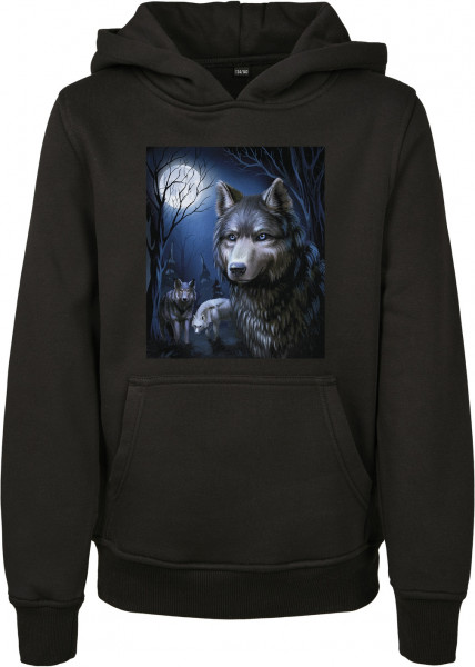 Mister Tee Hoodie Kids Wolf Hoody Black