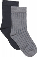 Minymo Kinder Socke Ankle Sock (2er Pack) Sleet