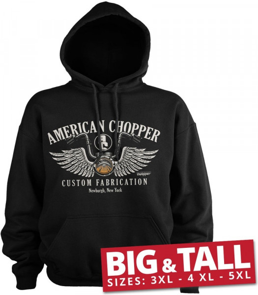 American Chopper Handlebar Big & Tall Hoodie Black